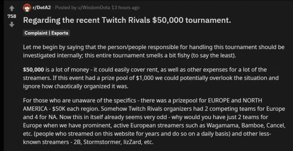 Twitch比赛争议不断ppd评论瞎搞 赛事新闻 游久网dota2 Uuu9 Com